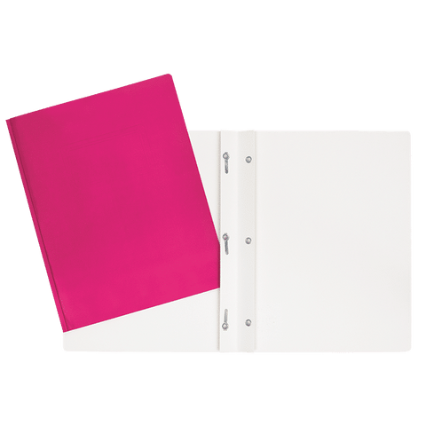 SCOLAIRE PAPETERIE - COUVERTURE DUO-TANG LAMINÉ 3 ATTACHES ROSE