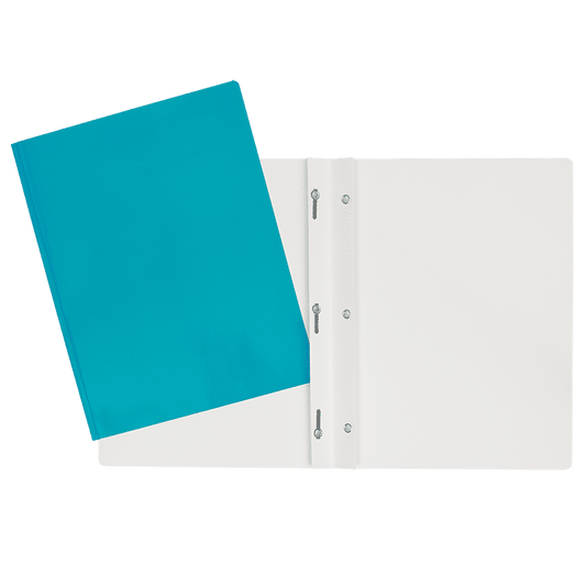 SCOLAIRE PAPETERIE - COUVERTURE DUO-TANG LAMINÉ 3 ATTACHES TURQUOISE