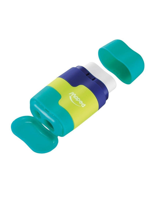 SCOLAIRE PAPETERIE - TAILLE-CRAYON 2 TROUS CONNECT ASSORTI