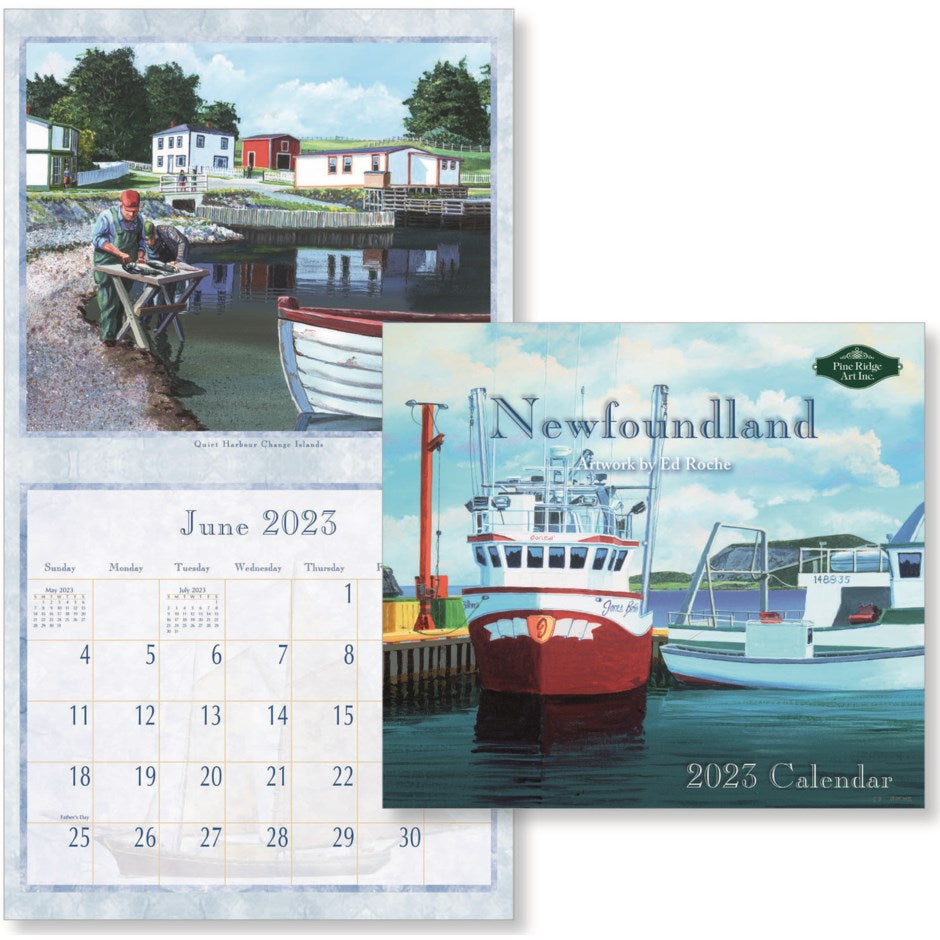 PINE RIDGE ART - CALENDRIER NEWFOUNDLAND 2024