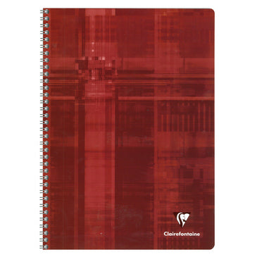 CLAIREFONTAINE - CAHIER SPIRALE "METRIC" 8¼X11¾ " QUADRILLE 5/5  ASSORTIS