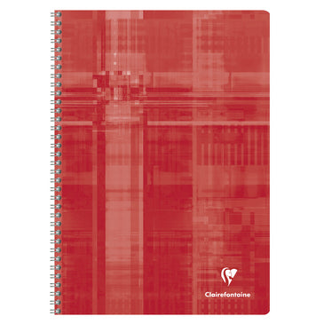 CLAIREFONTAINE - CAHIER SPIRALE "METRIC" 8¼X11¾ " QUADRILLE 5/5  ASSORTIS