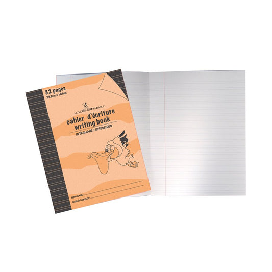 SCOLAIRE PAPETERIE - CAHIER D'ÉCRITURE "LG" INTERLIGNÉ ORANGE