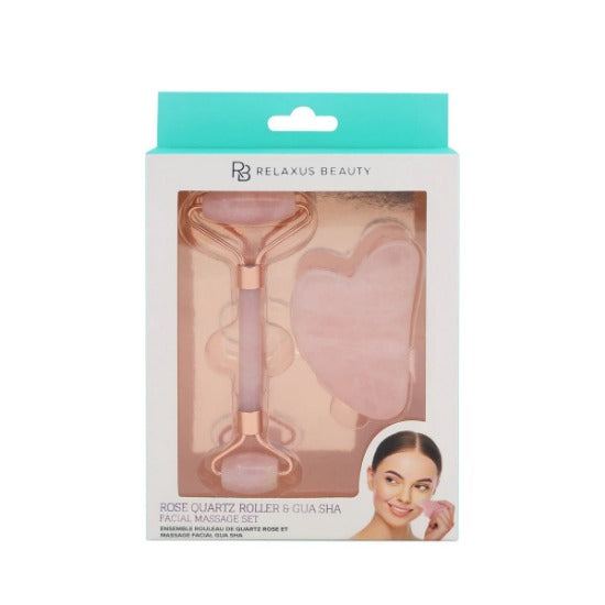 RELAXUS - ENSEMBLE MASSAGE FACIAL QUARTZ ROSE