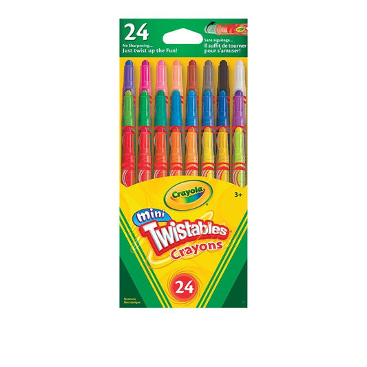 SCOLAIRE PAPETERIE - CRAYON CIRE TWISTABLE MINI @24