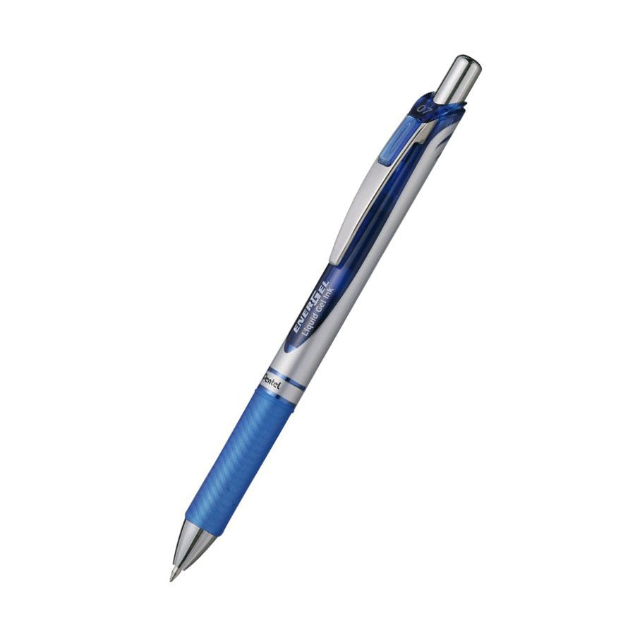 SCOLAIRE PAPETERIE - STYLO BILLE ROULANTE "ENERGEL" 0.7mm  BLEU