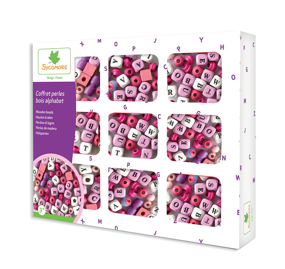 SYCOMORE - COFFRET PERLES BOIS LETTRES