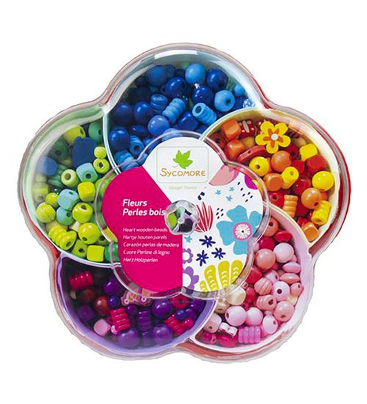 SYCOMORE - FARANDOLE DE FLEURS PERLES BOIS