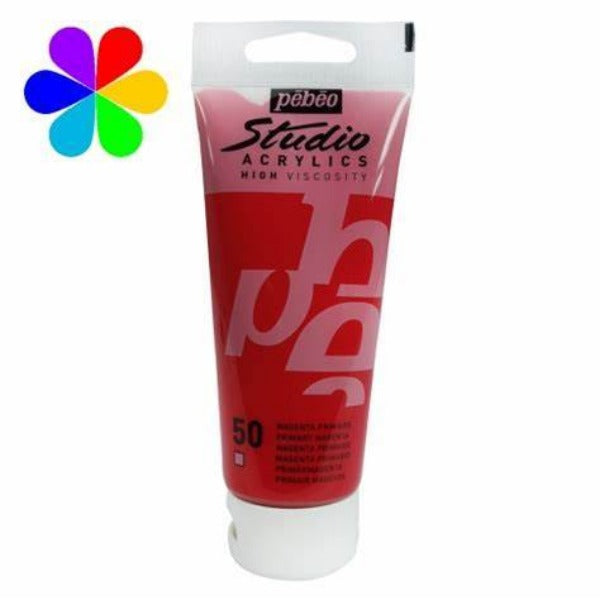PÉBÉO - ACRYLIQUE STUDIO 100ml MAGENTA PRIMAIRE #50