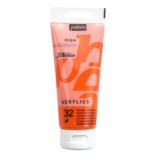 PÉBÉO - ACRYLIQUE STUDIO 100ml ORANGE CADMIUM #32