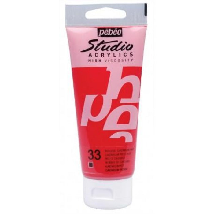 PÉBÉO - ACRYLIQUE STUDIO 100ml ROUGE CADMIUM #33