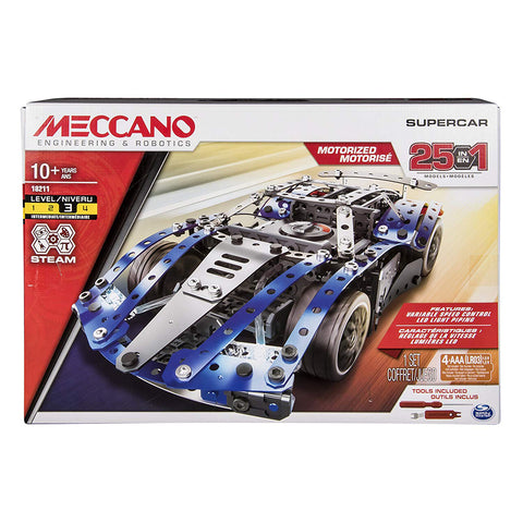 MECCANO - ENSEMBLE 25 MODELES SUPER VOITURE