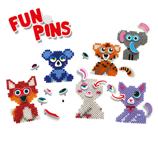 SES - PERLES A REPASSER "FUN PINS" ANIMAUX