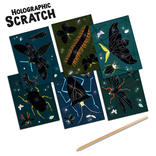 SES - CARTES À GRATTER HOLOGRAPHIQUE INSECTES
