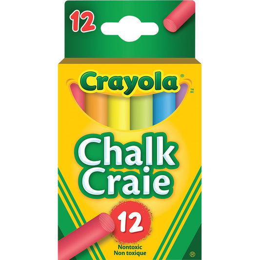 SCOLAIRE PAPETERIE - CRAIE COULEUR @12