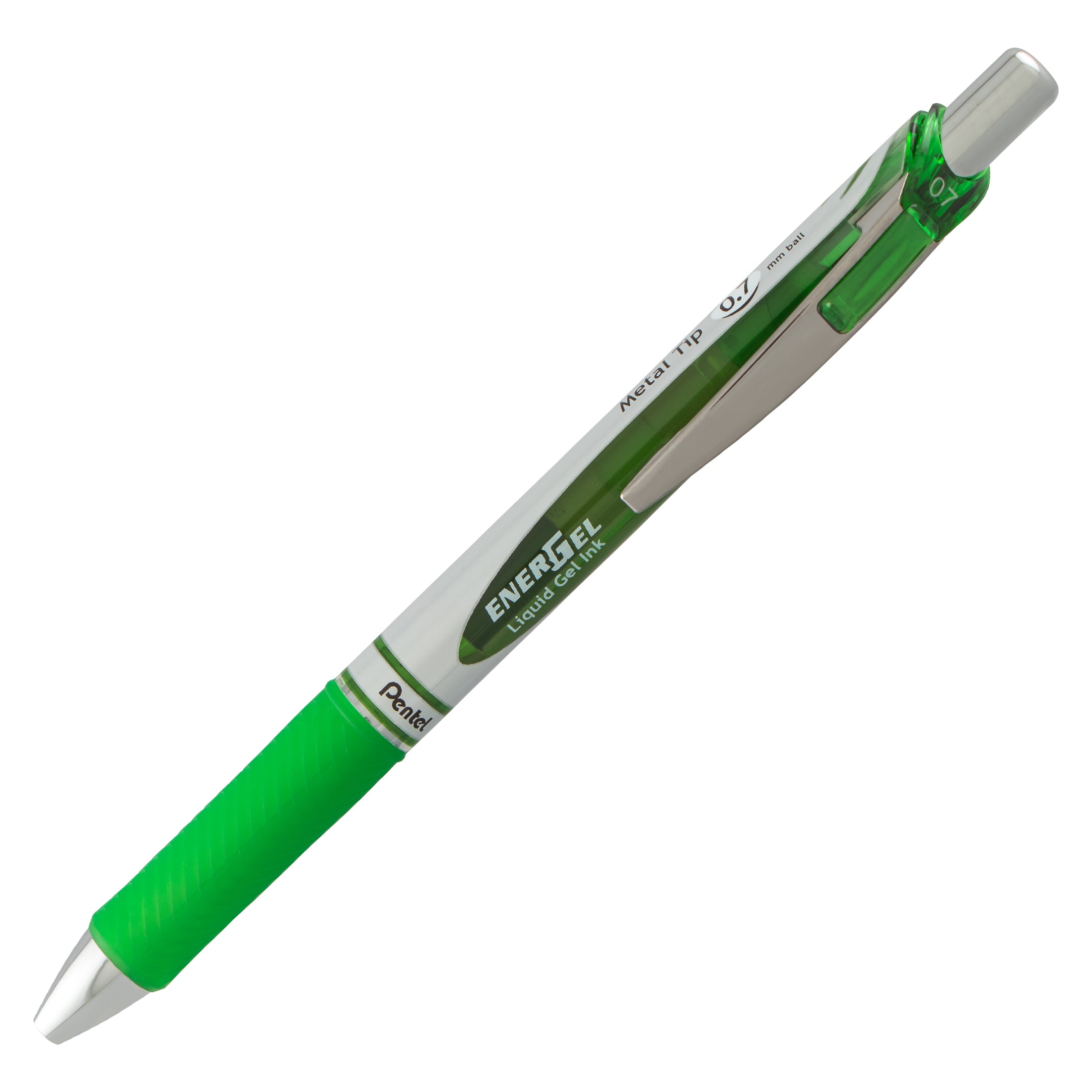 SCOLAIRE PAPETERIE - STYLO BILLE ROULANTE "ENERGEL" 0.7mm  VERT CITRON