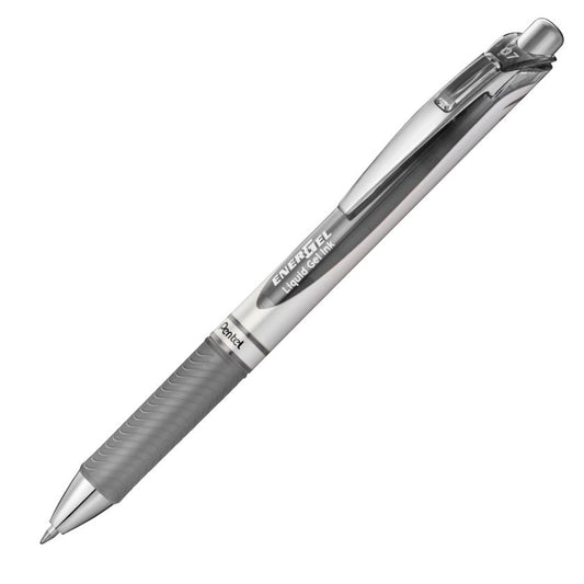 SCOLAIRE PAPETERIE - STYLO BILLE ROULANTE "ENERGEL" 0.7mm  GRIS