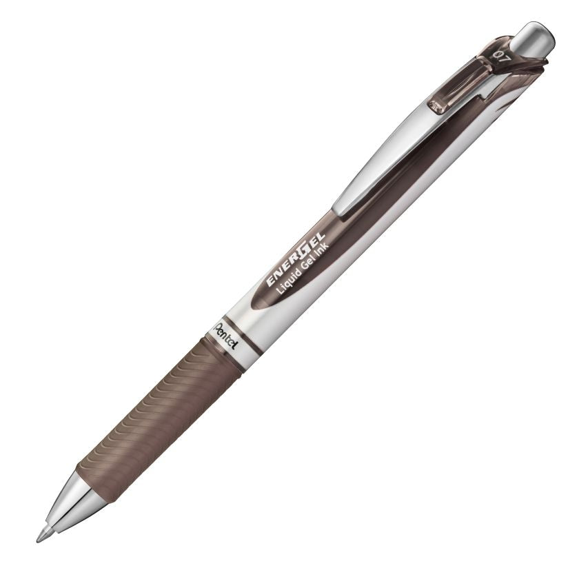 SCOLAIRE PAPETERIE - STYLO BILLE ROULANTE "ENERGEL" 0.7mm  SEPIA