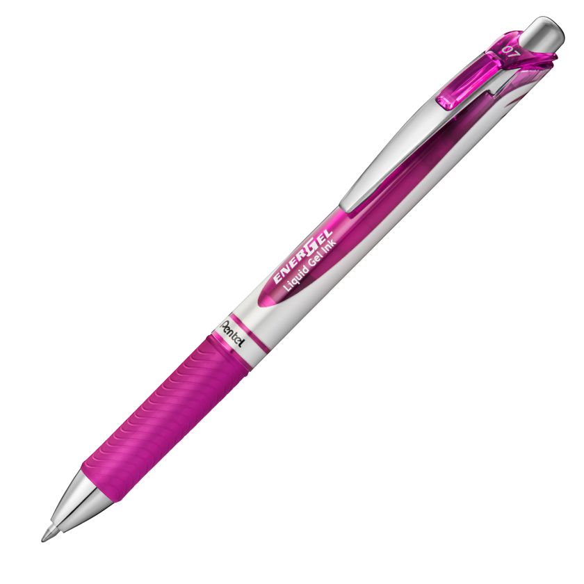 SCOLAIRE PAPETERIE - STYLO BILLE ROULANTE "ENERGEL" 0.7mm MAGENTA