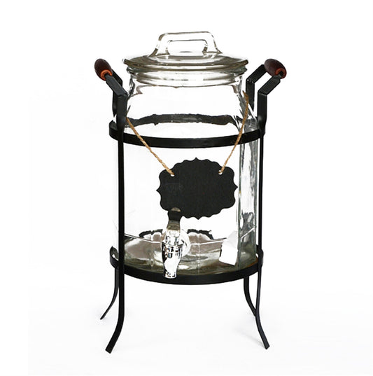 POT JUS 5L+ SUPPORT METAL NOIR