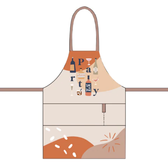 CHIC MIC - TABLIER COTON ORGANIQUE "PARTY"