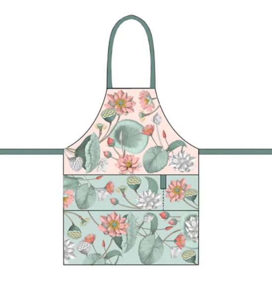 CHIC MIC - TABLIER COTON ORGANIQUE "FLEURS"