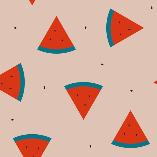 CHIC MIC - SERVIETTES DE TABLE EN FIBRES DE BAMBOO  "MELON D'EAU"