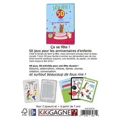 CA SE FETE 50 JEUX POUR ANNIVERSSAIRES
