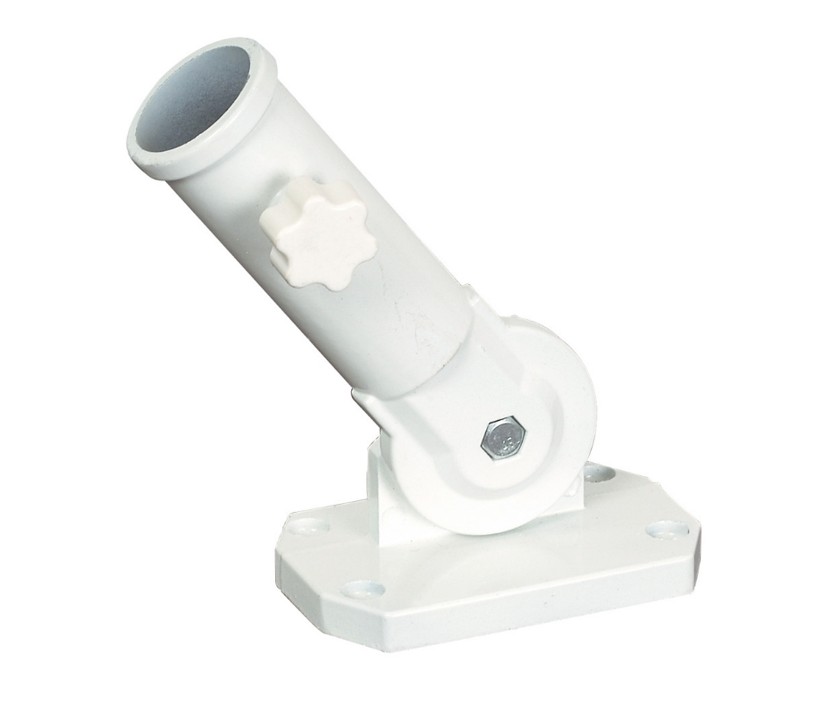 ACCESSOIRE À DRAPEAU -  SUPPORT POUR POLE AJUSTABLE BLANC