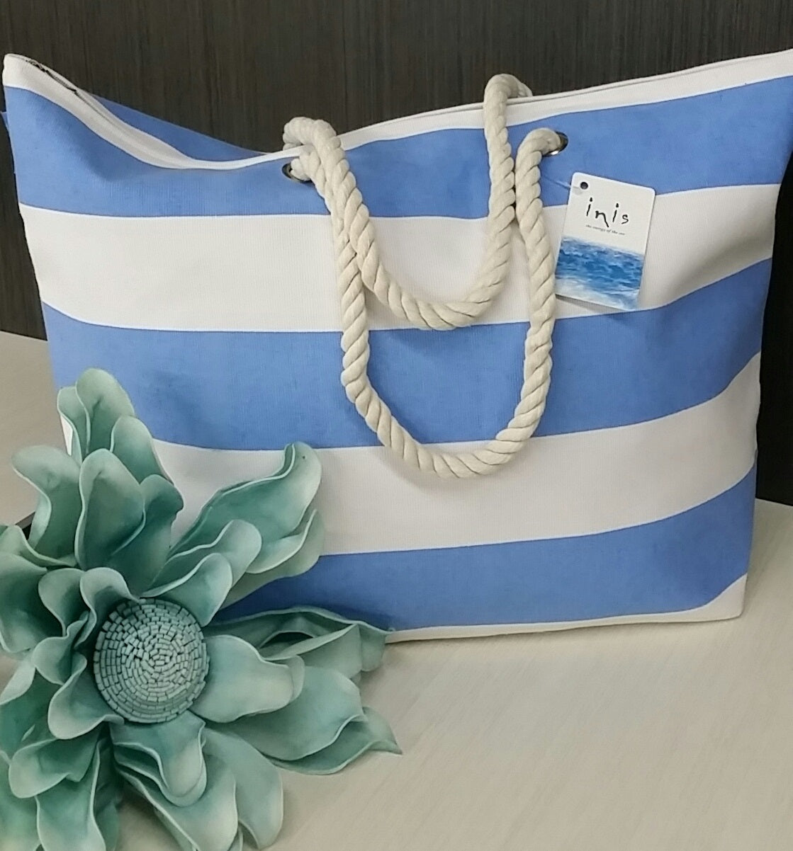 INIS FOURRE-TOUT - RAYURE BLEU/BLANC