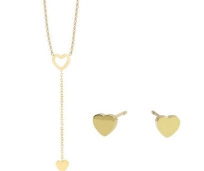 C. LACROIX - CHAINE ET BOUCLES D'OREILLES "PAR AMOUR"