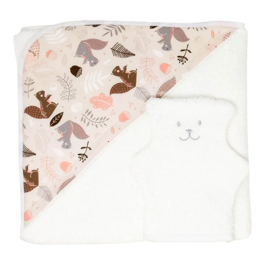 BÉKÉ BOBO - ENSEMBLE DE CAPE DE BAIN & GANT - CACHOTIER