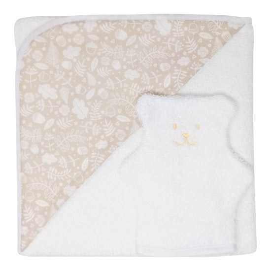 BÉKÉ BOBO - ENSEMBLE DE CAPE DE BAIN & GANT - CALME