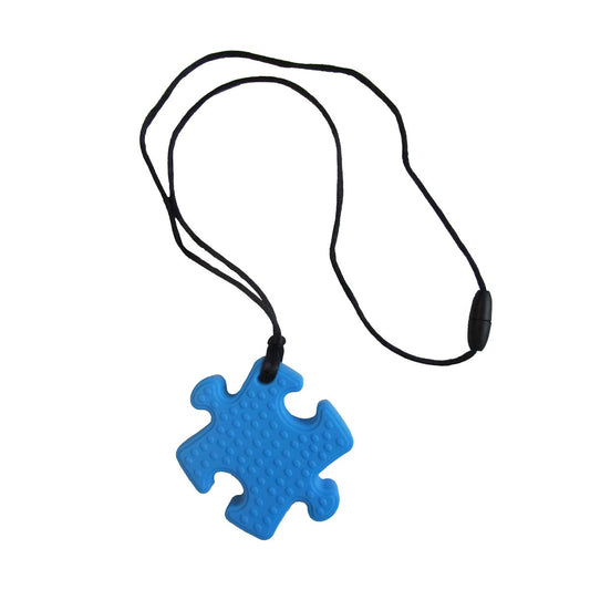 COLLIER MACHOUILLE CASSE-TETE BLEU