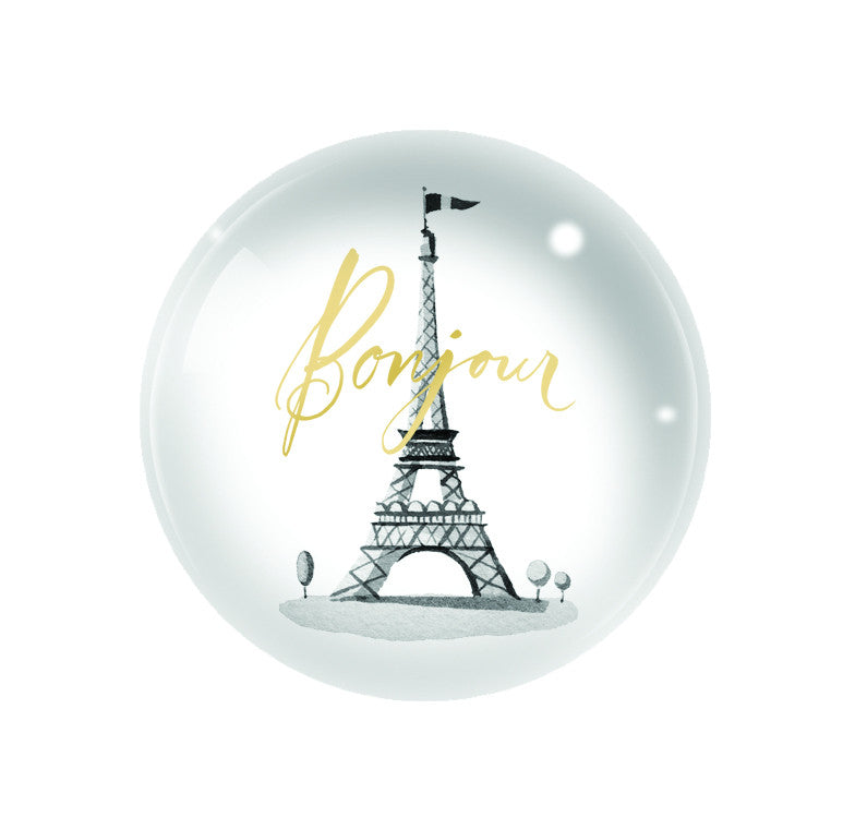 PRESSE-PAPIER "BONJOUR" TOUR EIFFEL