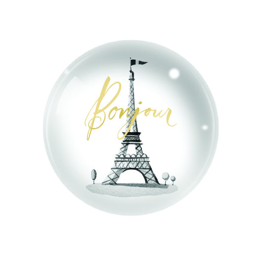 PRESSE-PAPIER "BONJOUR" TOUR EIFFEL