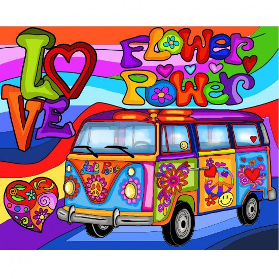 JACAROU - DIAMANTS 20X16" HIPPIE VAN