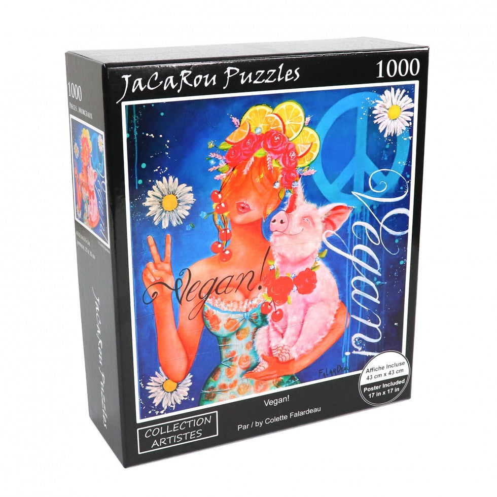 JACAROU - CASSE-TÊTE & AFFICHE VEGAN!  1000MCX