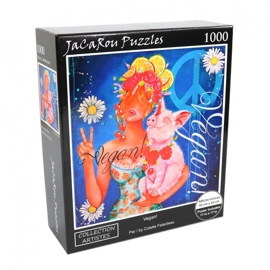 JACAROU - CASSE-TÊTE & AFFICHE VEGAN!  1000MCX