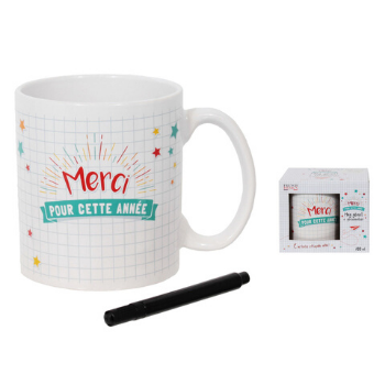 TASSE XL AVEC CRAYON "MERCI ANNÉE"