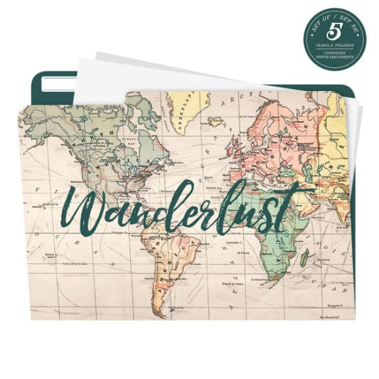 LEGAMI - ENSEMBLE DE 5 CHEMISES PORTE-DOCUMENTS "MONDE"