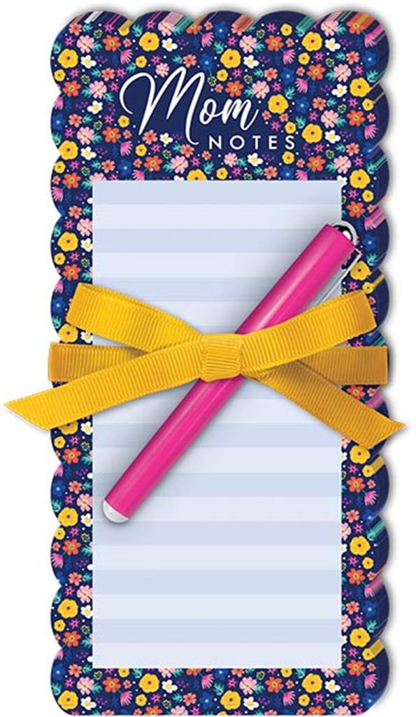 BLOC NOTE & STYLO "MOM NOTES" FLEURI@2