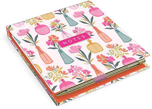 BLOC NOTE RABAT & STYLO - VASES FLEURS@2