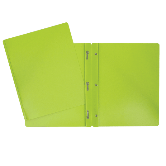 SCOLAIRE PAPETERIE - COUVERTURE DUO-TANG PLASTIQUE 3 ATTACHES VERT PALE