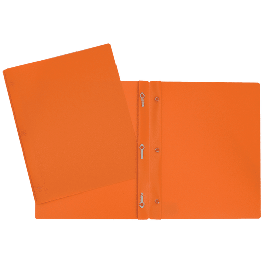 SCOLAIRE PAPETERIE - Couverture Duo-tang 3 attaches poly orange