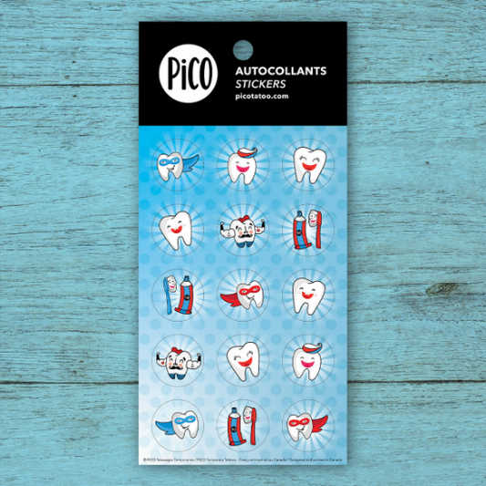 PICO AUTOCOLLANT - BROSSE TES DENTS