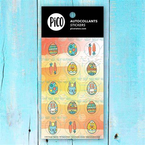 PICO AUTOCOLLANT - LES COCOS DE PÂQUES
