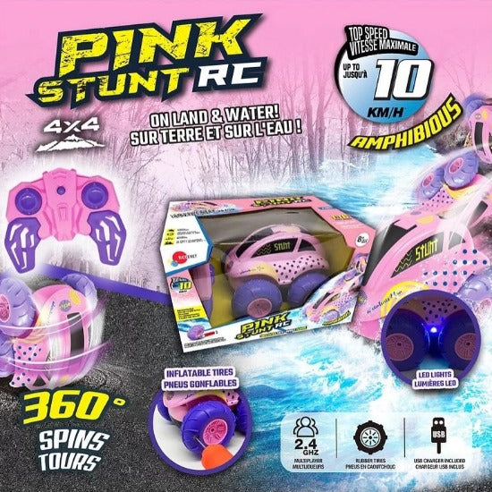 VEHICULE TELE "PINK STUNT AMPHIBIOUS"