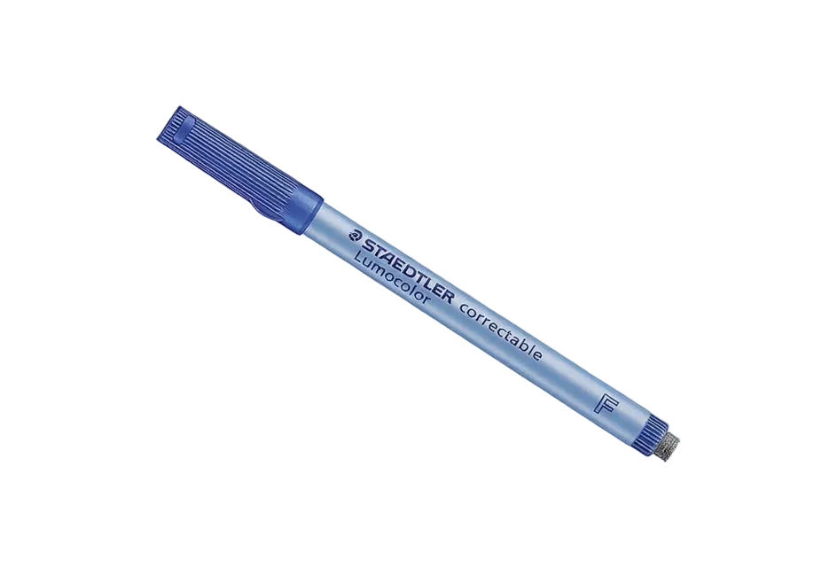 SCOLAIRE PAPETERIE - MARQUEUR EFFACABLE"LUMOCOLOR" POINTE FINE BLEU