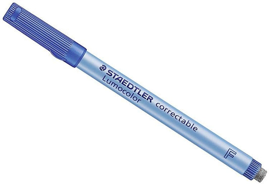 SCOLAIRE PAPETERIE - MARQUEUR EFFACABLE"LUMOCOLOR" POINTE FINE BLEU